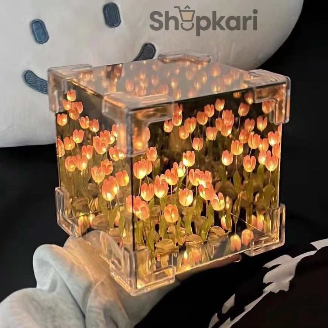 CUBO DE TULIPANES DESARMADO 2 X 1