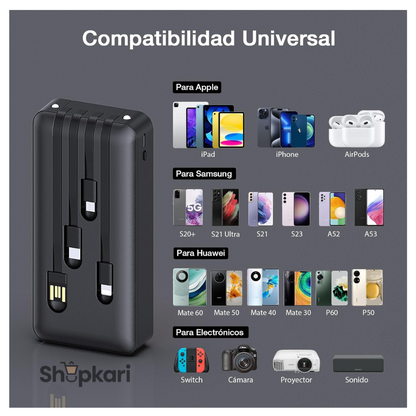 CARGADOR PORTATIL POWER BANK-1H