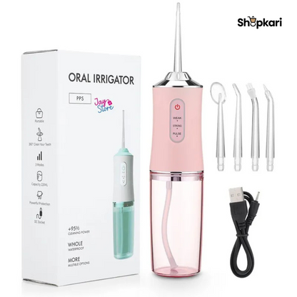 COMBO IRRIGADOR BUCAL + LAPIZ BLANQUEADOR DENTAL